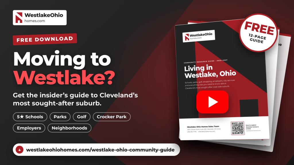 Free Westlake, Ohio Community Resource Guide: download the 12-page guide to schools, parks, golf, Crocker Park and neighborhoods